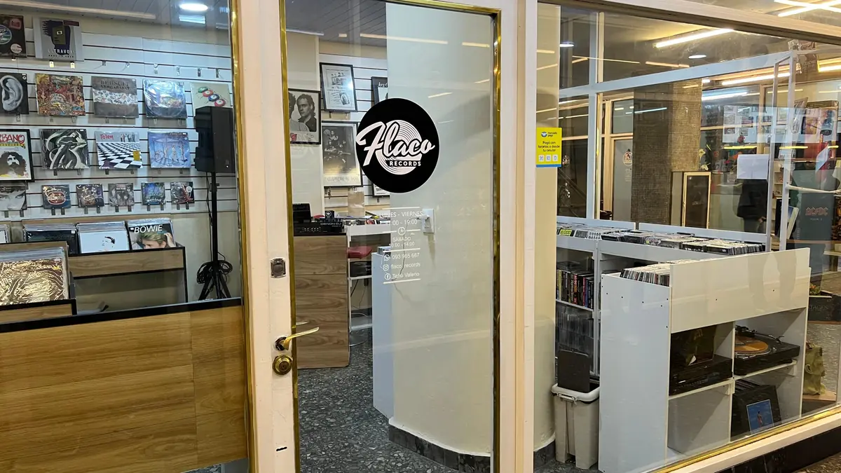 Entrada de Flaco Records en la galería